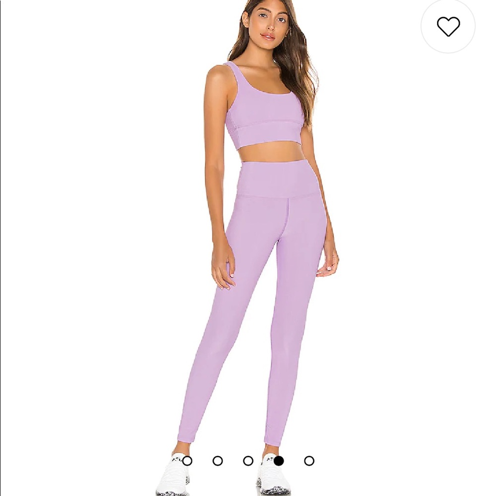 Beach Riot x Revolve Lavender Leggings / Sports Bra Workout Set